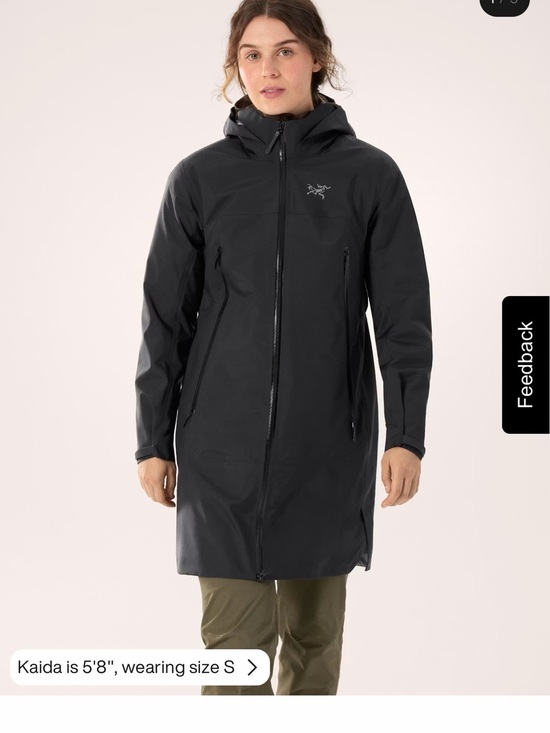 Arc'teryx Jackets & Blazers - Arc'teryx BETA COAT - Women's Black Hooded Long Rain Jacket BNWT